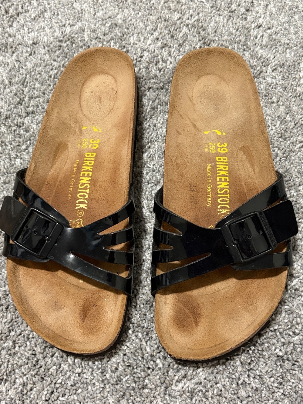 Birkenstock Black Molina Slide Sandals Size 39 US 8-8 1/2